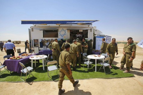 In response to the needs of IDF soldiers performing reserve duty far from home, The Fellowship provided funds for the IDF’s first mobile welfare center. Photo courtesy The Fellowship.