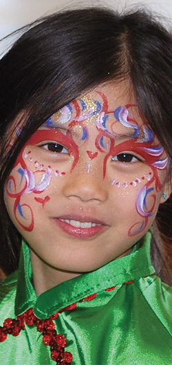 Abby (writer's daughter) at a Chinese New Year festival