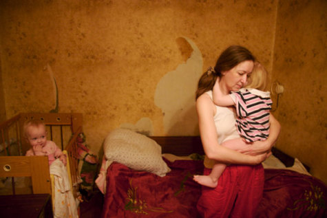 Family in Kiev; photo courtesy JDC