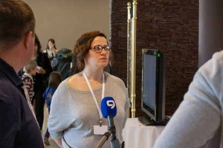 Jenia Nemirovskaya at Limmud FSU Moscow, April 2014.