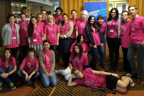 Young Leadership team at Limud Keszet Poland; photo courtesy Piotr Kulisiewicz.
