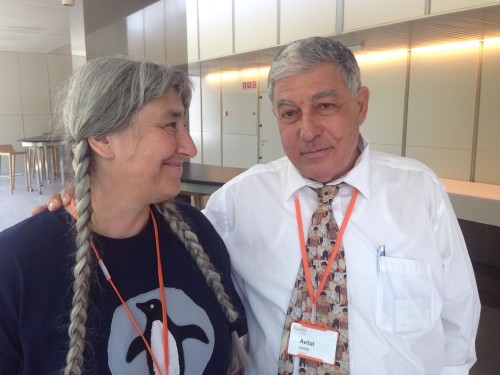 Ana Libl, President of the Jewish Community of Croatia and Avital Livneh, Headmaster of Tikva School, Barcelona.