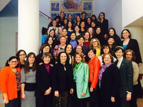 Female members of the Rabbinical Assembly of Conservative Judaism, who gather at JTS (December 2012). Photo courtesy.