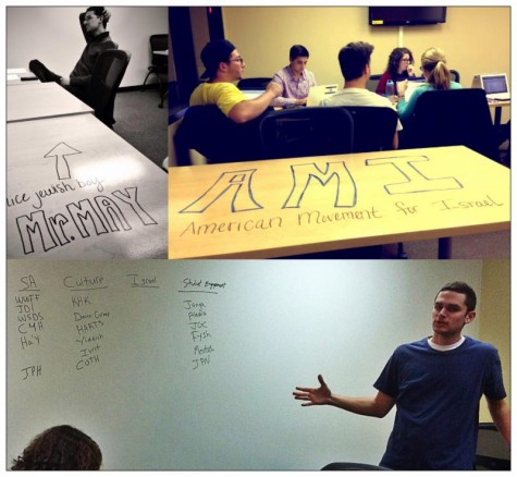 Michigan Hillel students evaluating programming; courtesy.