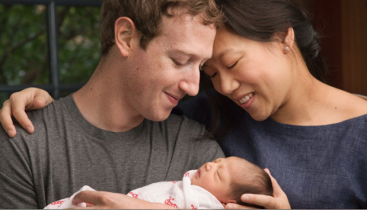 Facebook's Mark Zuckerberg and and his wife Priscilla welcoming daughter Max. Photo Credit: Screenshot.
