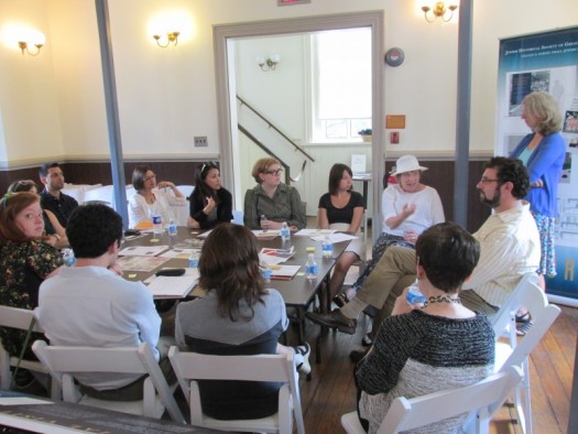 Students and faculty from The George Washington University’s Experiential Education & Jewish Cultural Arts graduate program; courtesy GWU.