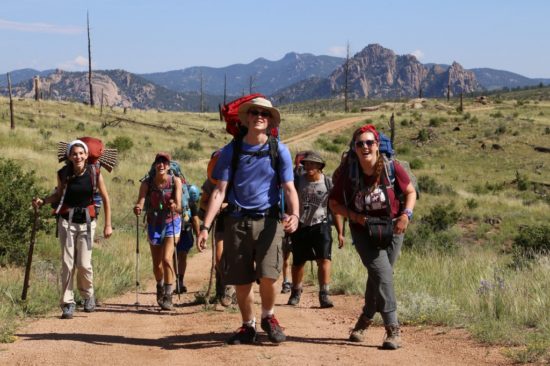 Jewish Outdoor Leadership Institute participants at Ramah in the Rockies; courtesy.
