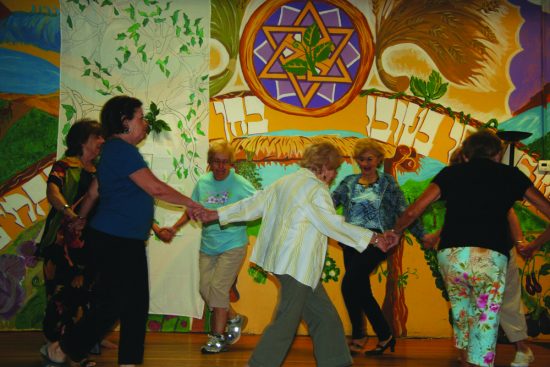 Dancing at the Isabella Freedman Jewish Retreat Center's summer camp for seniors. Photo courtesy Isabella Freedman Jewish Retreat Center.