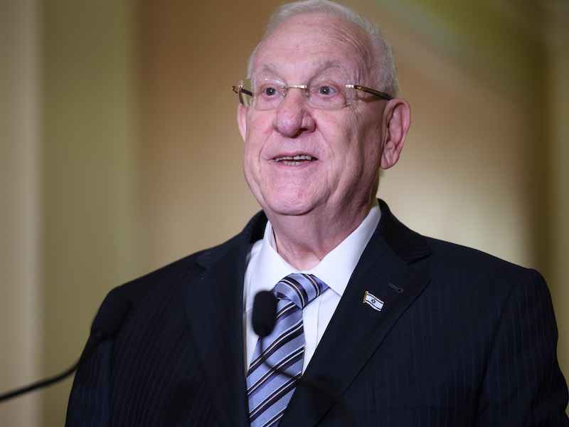 Reuven Rivlin speaks in Washington, D.C. in June 2021.