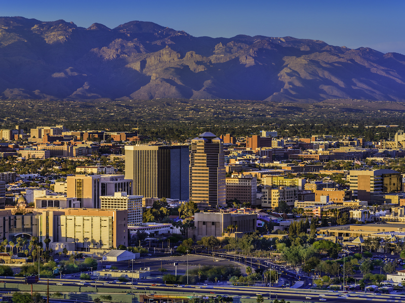 A view of Tucson's skyline.