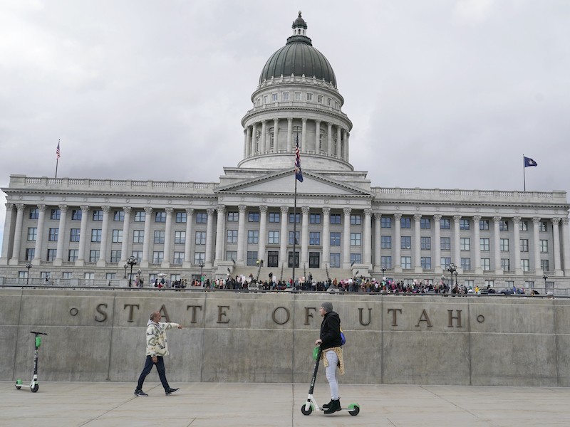 A protest in Salt Lake City, Utah, last month on behalf of abortion rights.