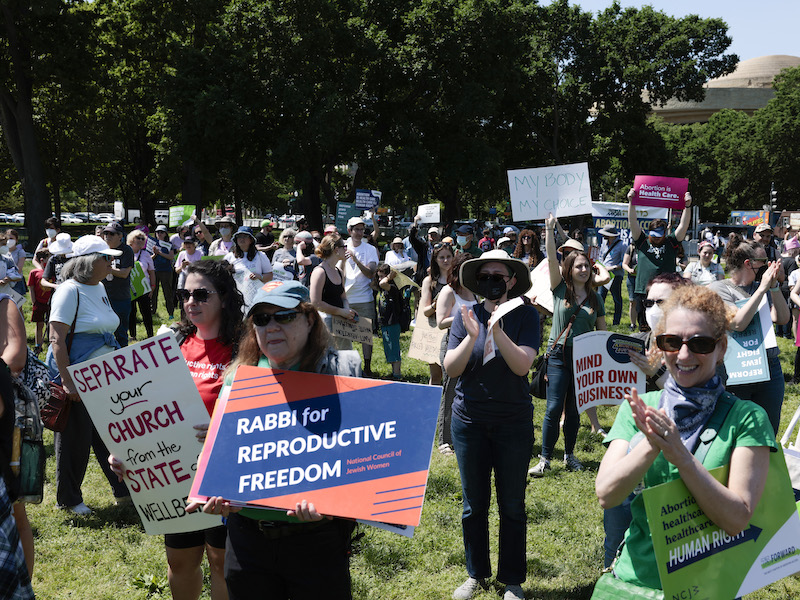 A Jewish rally for reproductive rights in Washington, D.C. on May 17.