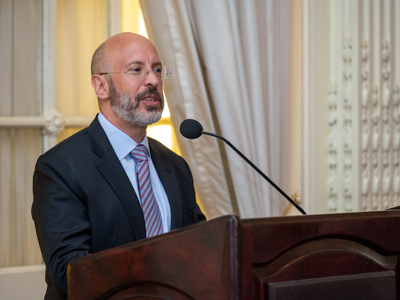 Elisha Wiesel speaks during the Elie Wiesel Foundation for Humanity's during the 2022 Prize in Ethics award celebration.