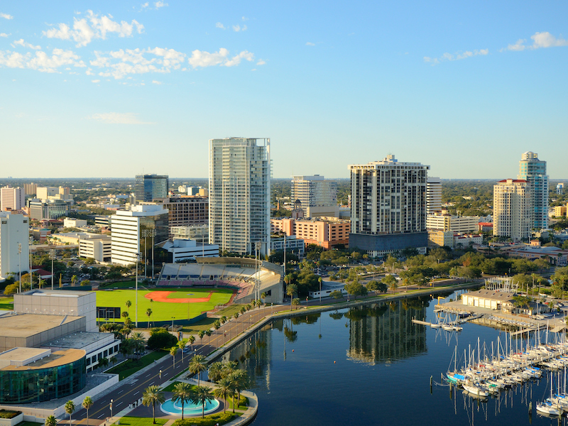 A view of St. Petersburg, Fla.