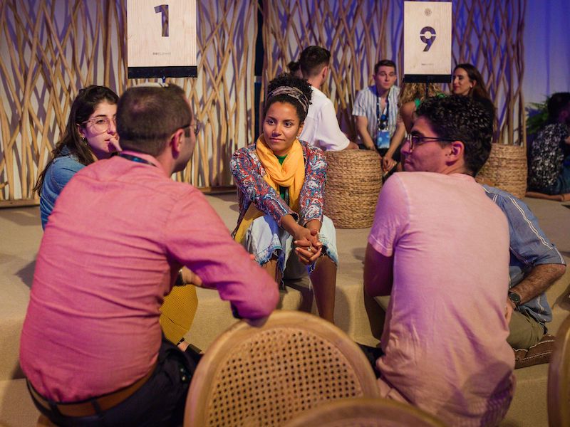 Participants converse at last year's ROI Summit in Jerusalem.