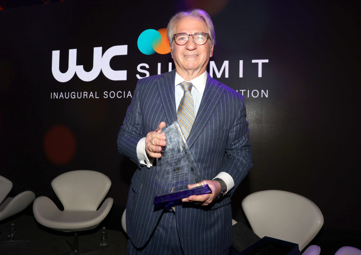 Award Recipient Barry Scheck celebrates as United Justice Coalition hosts Inaugural Social Justice Summit with acclaimed activists, entertainers, attorneys, experts & more at Center415 on July 23, 2022 in New York City. 