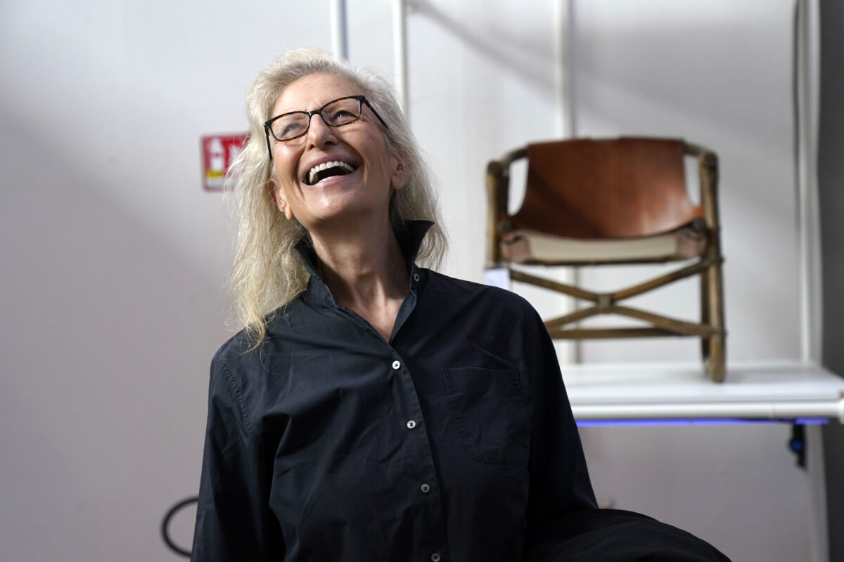 Annie Liebovitz smiles